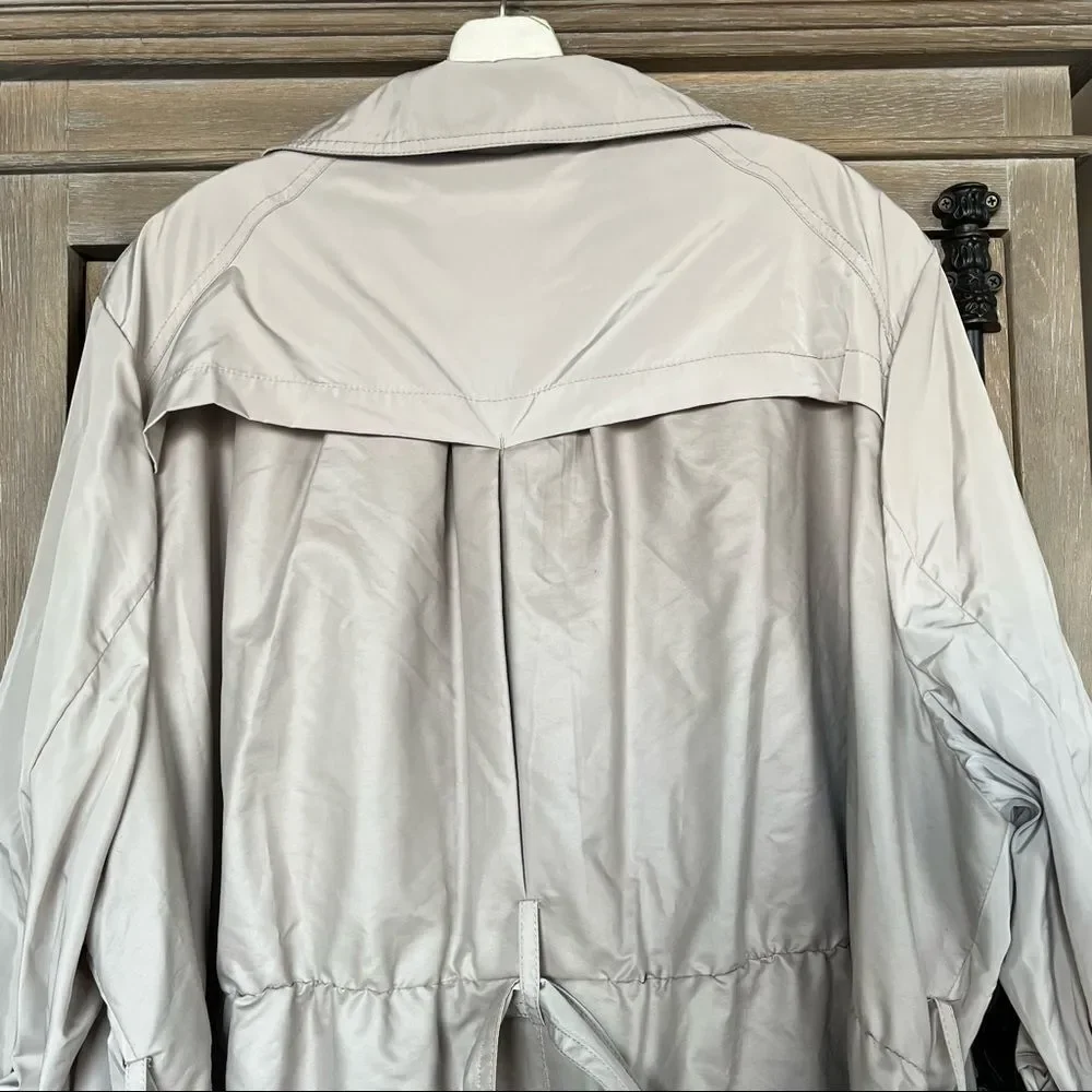 French Connection Drape Back Belted Trench Coat Palm Sand plus size 3X NWT